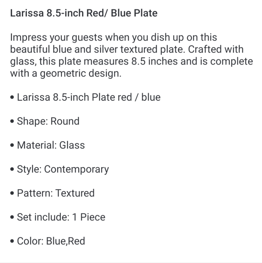 8.5" plate - Picture 2 of 2